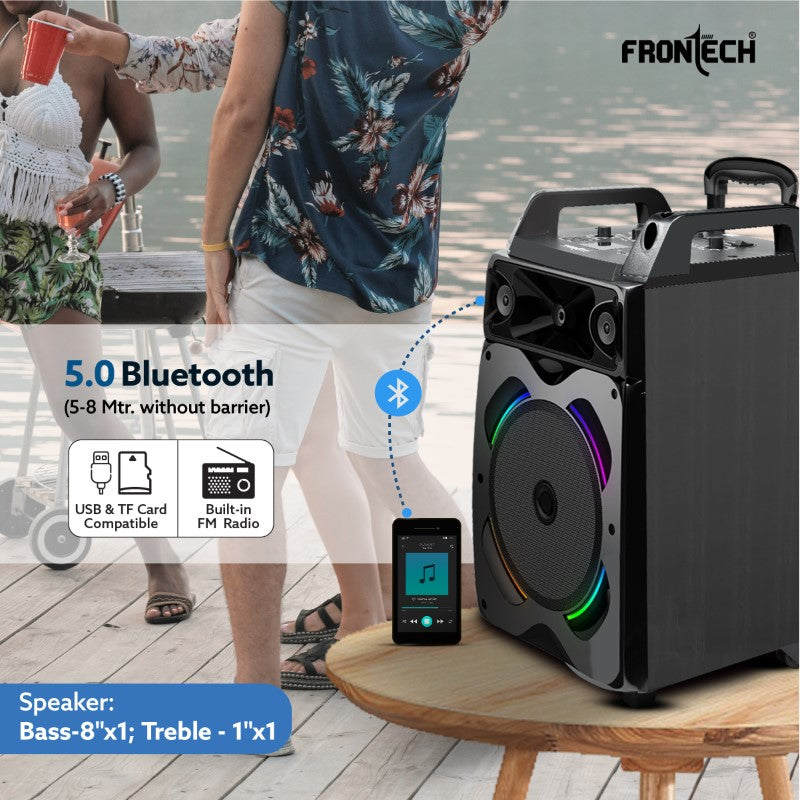 Frontech Smash Multimedia Wireless 60W Bluetooth 5.0 Trolley Speaker (SW-0175) Frontech Smash Multimedia Wireless 60W Bluetooth 5.0 Trolley Speaker (SW-0175)